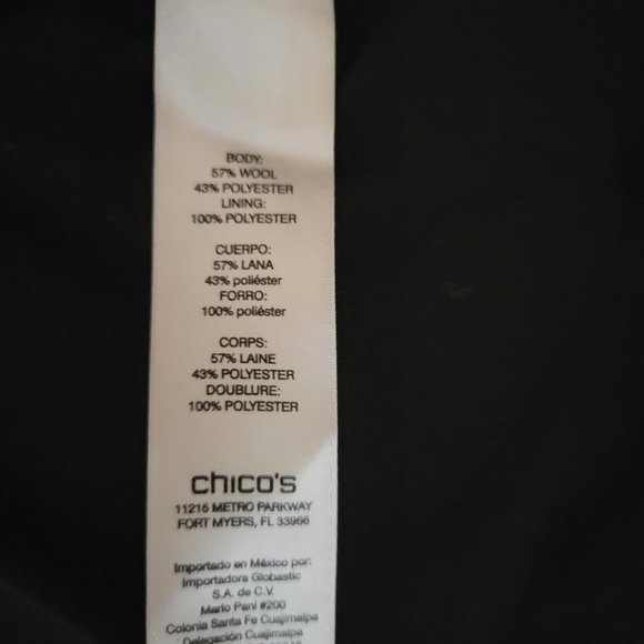 Chico's zebra vest size 3 - Picture 5 of 7